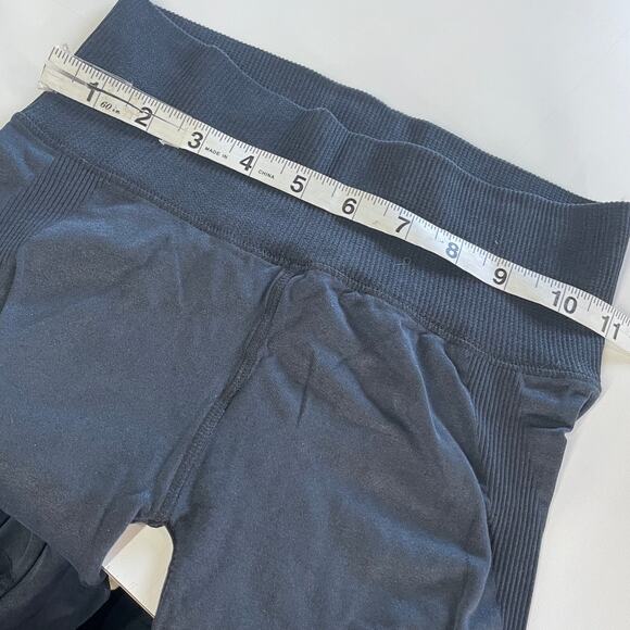 Splendid Leggings Womens X Small Black Grey Distressed Stretch Mid Rise - Picture 8 of 11